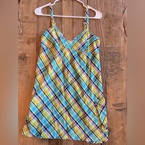 Roxy Plaid Dress w/pockets